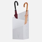Подставка для зонтов "Линии" белая, 25,2х25,2х60см - фото 10386167