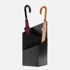 Подставка для зонтов "Линии" черная, 25,2х25,2х60см - фото 298729504