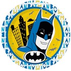 Набор бумажных тарелок Batman, жёлтый, 6 шт., 18 см - фото 281134256