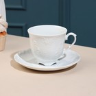 Чайная пара «Rococo», 250 мл, фарфор - фото 319374705