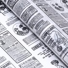 Бумага жиростойкая парафинированная "Газета французская", 0,38х10 м - Фото 2