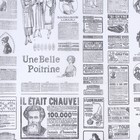 Бумага жиростойкая парафинированная "Газета французская", 0,38х10 м - Фото 3