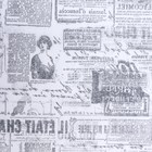 Бумага парафинированная жиростойкая"Газета старая", 0,38х10 м - фото 4376052