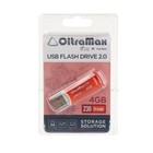 Флешка OltraMax 230, 4 Гб, USB2.0, чт до 15 Мб/с, зап до 8 Мб/с, оранжевая - фото 10386277