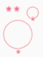 Набор детский Выбражулька «Ромашка» 3 предмета: клипсы, кулон, браслет d=5 см МИКС - Фото 2