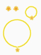 Набор детский Выбражулька «Ромашка» 3 предмета: клипсы, кулон, браслет d=5 см МИКС - Фото 5