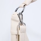 Сумка - мешок женская на молнии, 33×23×8 см, светло-бежевая - Фото 5