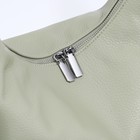 Сумка-мешок на молнии, наружный карман, длинный ремень, цвет зелёный - Фото 4