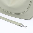 Сумка-мешок на молнии, наружный карман, длинный ремень, цвет зелёный - Фото 6