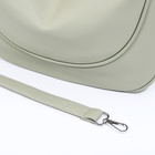 Сумка мешок женская, на молнии, зелёная - Фото 7