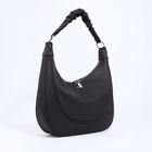 Сумка - мешок женская на молнии, 34×32×7 см, тёмно-серая - Фото 4