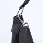 Сумка - мешок женская на молнии, 34×32×7 см, тёмно-серая - Фото 6