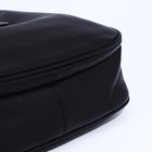 Сумка-мешок на молнии, наружный карман, длинный ремень, цвет чёрный - Фото 3