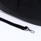 Сумка-мешок на молнии, наружный карман, длинный ремень, цвет чёрный - Фото 6