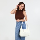 Сумка-мешок на молнии, наружный карман, длинный ремень, цвет белый - фото 808358430 Сумка-мешок на молнии, наружный карман, длинный ремень, цвет белый - фото 808358430