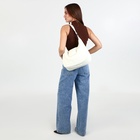 Сумка-мешок на молнии, наружный карман, длинный ремень, цвет белый - фото 808954119 Сумка-мешок на молнии, наружный карман, длинный ремень, цвет белый - фото 808954119