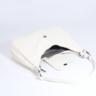 Сумка-мешок на молнии, наружный карман, длинный ремень, цвет белый - фото 808954118 Сумка-мешок на молнии, наружный карман, длинный ремень, цвет белый - фото 808954118