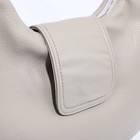 Сумка женская на молнии, цвет серо-бежевый - фото 22126911