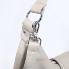 Сумка женская на молнии, цвет серо-бежевый - фото 22126912