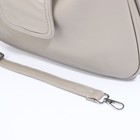 Сумка женская на молнии, цвет серо-бежевый - фото 22126913