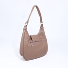 Сумка-мешок на молнии, наружный карман, длинный ремень, цвет тёмно-бежевый - фото 805424628 Сумка-мешок на молнии, наружный карман, длинный ремень, цвет тёмно-бежевый - фото 805424628