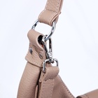 Сумка-мешок на молнии, наружный карман, длинный ремень, цвет тёмно-бежевый - фото 805424631 Сумка-мешок на молнии, наружный карман, длинный ремень, цвет тёмно-бежевый - фото 805424631