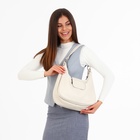 Сумка женская на молнии, цвет бежевый - фото 27232978