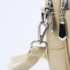 Сумка-рюкзак на молнии, 3 наружных кармана, длинный ремень, цвет светло-бежевый - фото 22126991