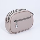 Сумка кросс-боди на молниях, наружный карман, цвет серый - фото 22127042