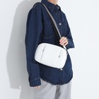 Сумка кросс-боди на молниях, наружный карман, цвет белый - фото 22127070