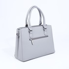 Сумка женская на молнии, цвет серый - фото 22127164