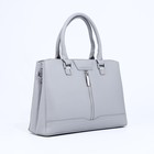 Сумка женская на молнии, цвет серый - фото 22127165