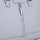 Сумка женская на молнии, цвет серый - фото 22127166