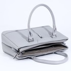 Сумка женская на молнии, цвет серый - фото 22127169