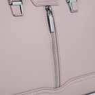 Сумка женская на молнии, цвет светло-бежевый - фото 22127182