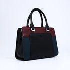 Сумка женская на молнии, цвет чёрный - фото 22127221