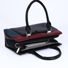 Сумка женская на молнии, цвет чёрный - фото 22127225