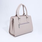 Сумка женская на молнии, цвет тёмно-бежевый - фото 22127244