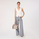 Сумка женская на молнии, цвет тёмно-бежевый - фото 25323870