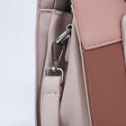 Сумка женская на молнии, цвет тёмно-бежевый - фото 22127247