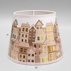 Абажур "Домики" Е27 разноцветный 20х20х15 см - фото 24317695