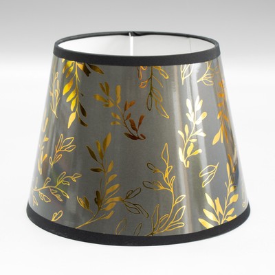Абажур для лампы, торшера BayerLux «Листья», Е14, серый, 20×20×15 см