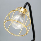 Ночник "Лофт" LED от батареек 3хАА чёрно-золотой 25х20х10 см RISALUX 9335714