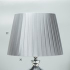 Настольная лампа "Авиталь" Е27 40Вт серебро 29,5х29,5х55 см RISALUX - Фото 6