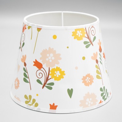 Абажур для лампы, торшера BayerLux «Цветочки», Е27, 20×20×15 см