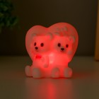 Фигурка светящаяся RISALUX «Мимиишки», LED-ночник, 1 Вт, белый, 7×6×7 см 9398598