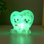 Фигурка светящаяся RISALUX «Мимиишки», LED-ночник, 1 Вт, белый, 7×6×7 см 9398598