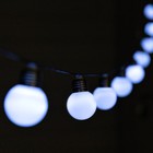 Гирлянда «Нить» 2.7 м с насадками «Белые шары», IP44, тёмная нить, 10 LED, свечение белое, 8 режимов, солнечная батарея - Фото 4