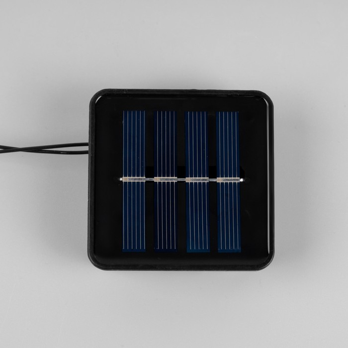 Гирлянда «Нить» 2.7 м с насадками «Шары», IP44, тёмная нить, 10 LED, свечение мульти, 8 режимов, солнечная батарея - фото 1884145291