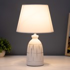 Настольная лампа "Меркури" Е14 40Вт белый 22,5х22,5х36см RISALUX - фото 22127683